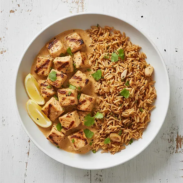 Egyptian Grilled fish with Cumin-Garlic Rice